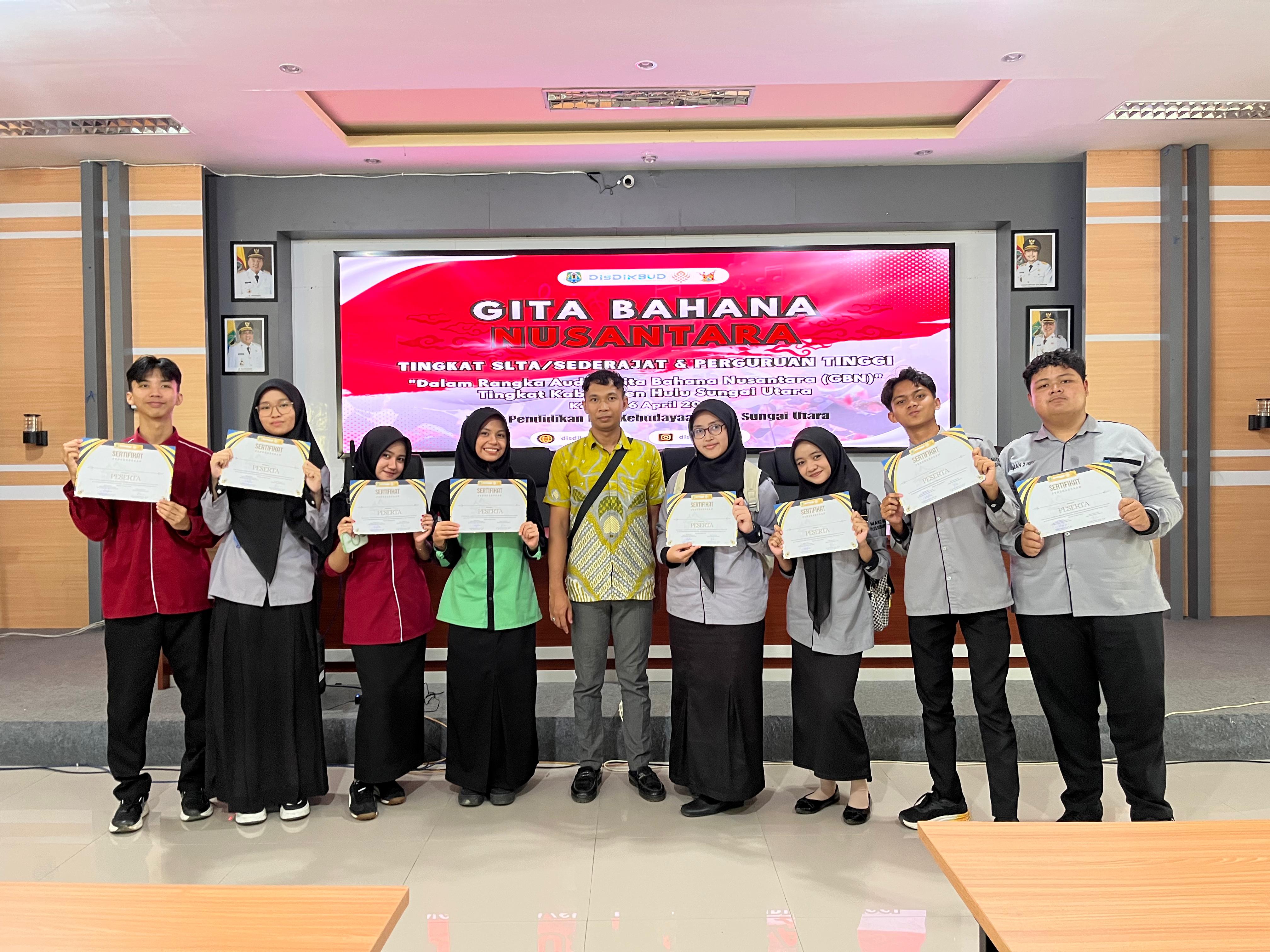 Semangat Berkarya Tanpa Batas, Siswa-Siswi MAN 2 HSU Ikuti Seleksi Gita Bahana  Kabupaten HSU